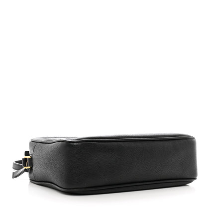 Saint Laurent Grained Lambskin Monogram Lou Camera Bag Black 4 of 9