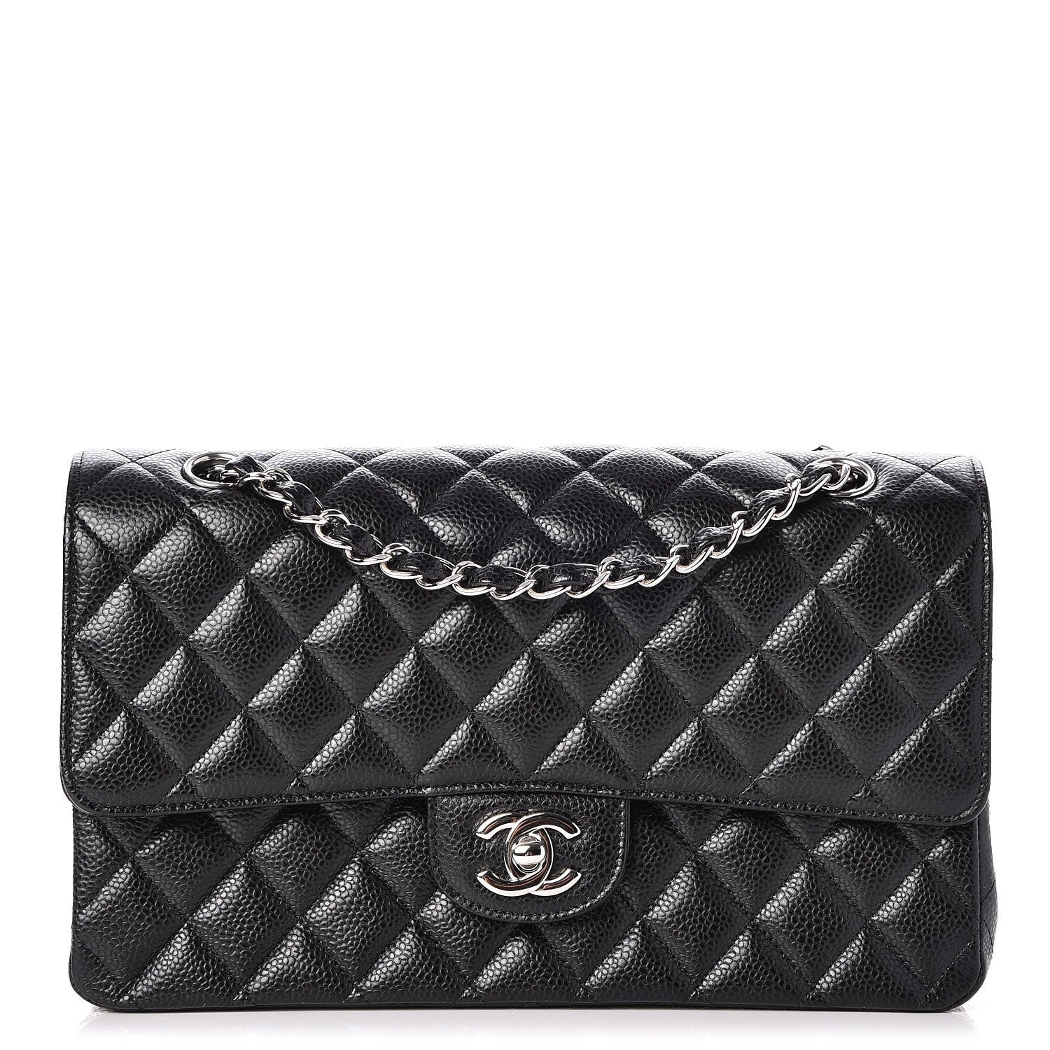 Chanel Caviar Quilted Medium Double Flap Black 1 of 8