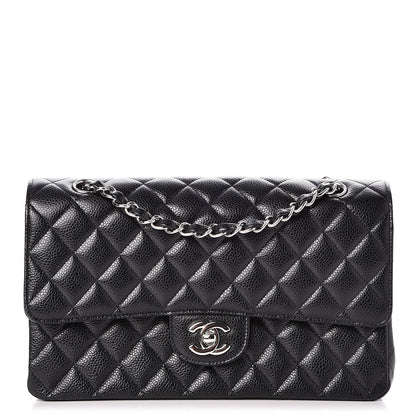 Chanel Caviar Quilted Medium Double Flap Black 1 of 8