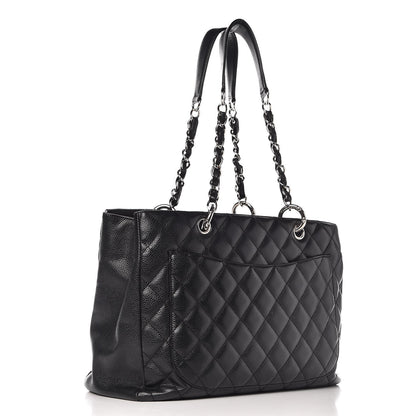 Chanel Caviar Quilted Grand Shopping Tote GST Black 3 of 9