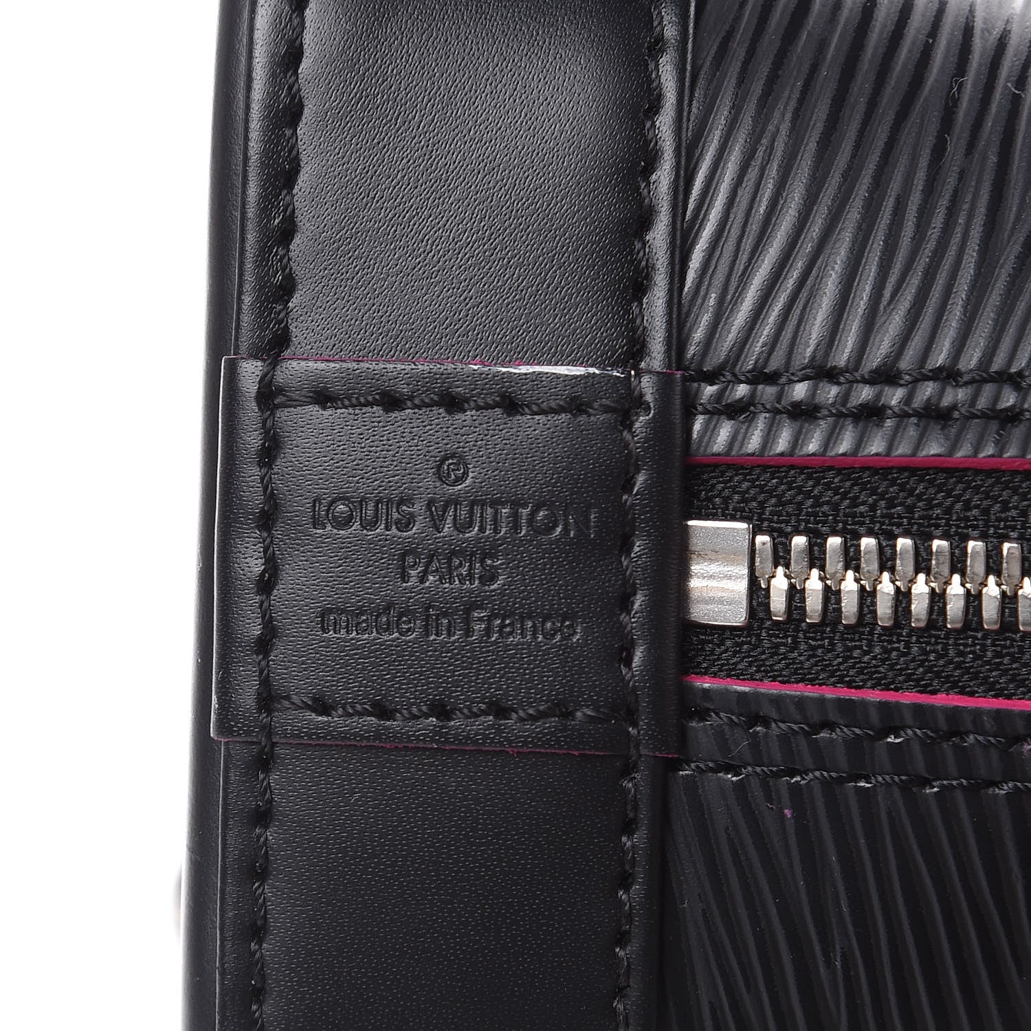 Louis Vuitton Epi Alma BB Black Hot Pink 9 of 11