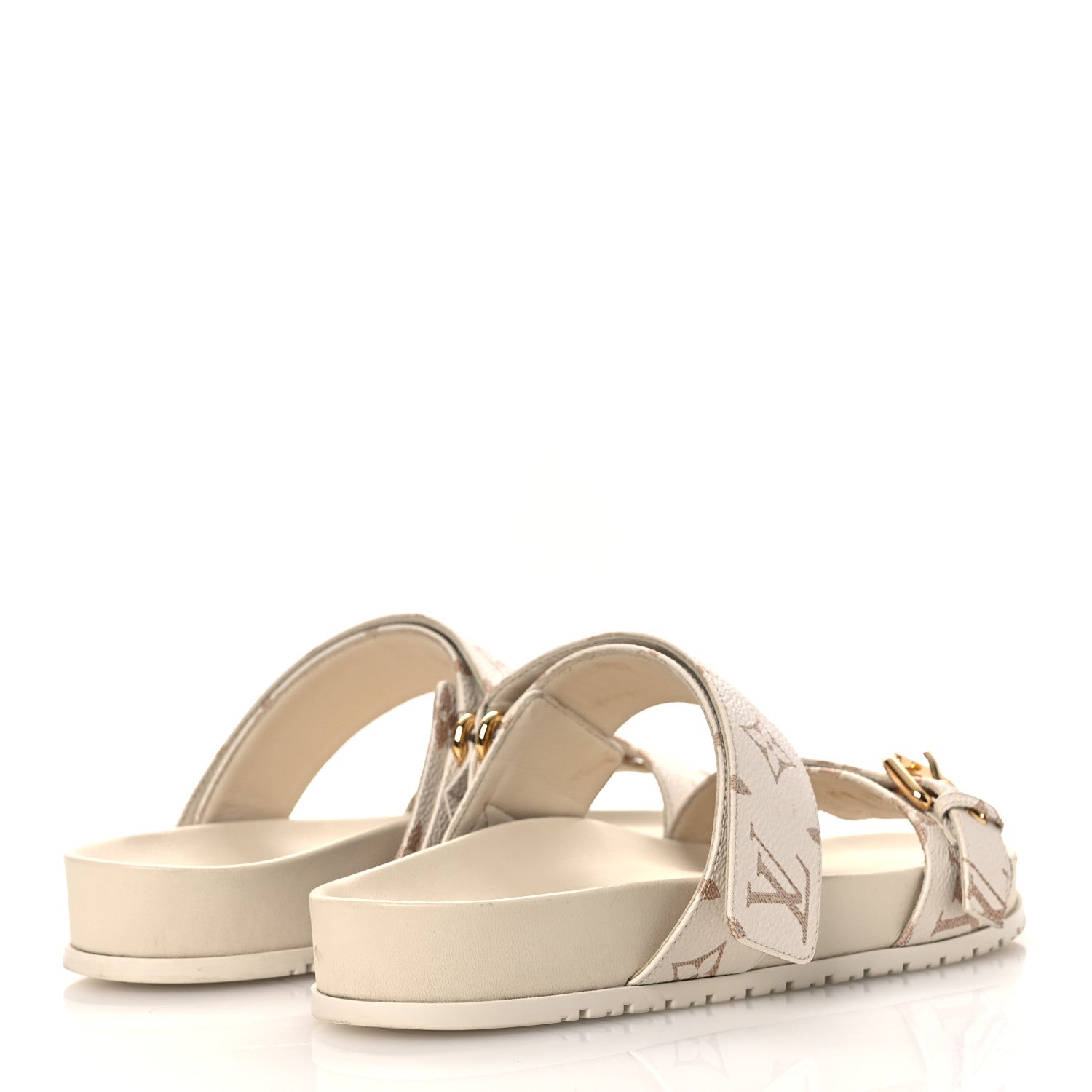 Louis Vuitton Monogram Bom Dia Flat Comfort Mule 38 Beige 5 of 14