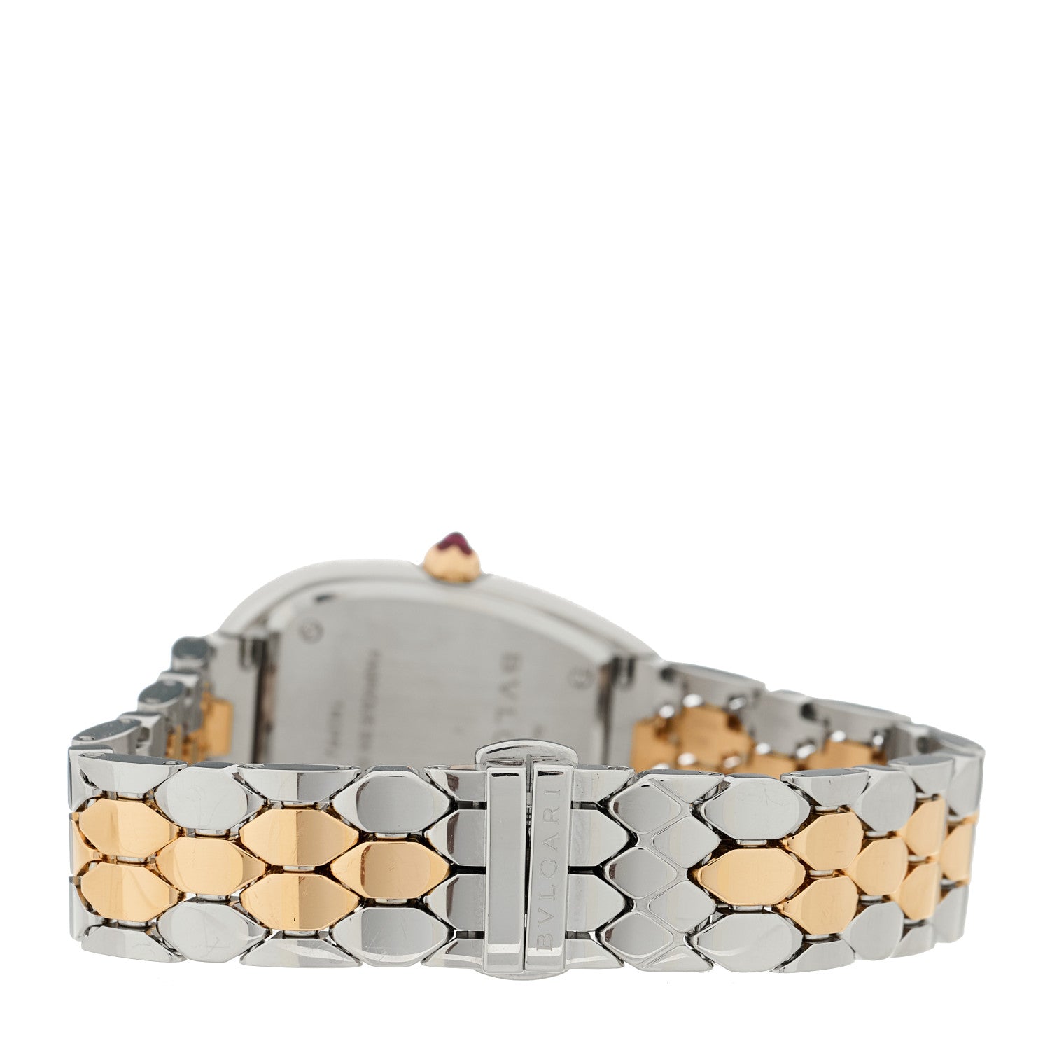 Bulgari Stainless Steel 18K Yellow Gold 33mm Serpenti Seduttori Quartz Watch 3 of 5