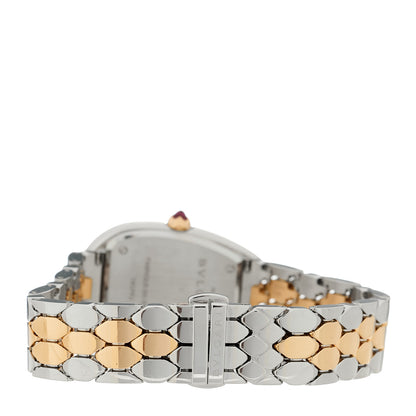 Bulgari Stainless Steel 18K Yellow Gold 33mm Serpenti Seduttori Quartz Watch 3 of 5
