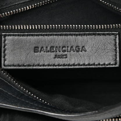 Balenciaga Matte Goatskin Rubber Covered Classic Hardware Mini City Black 6 of 13