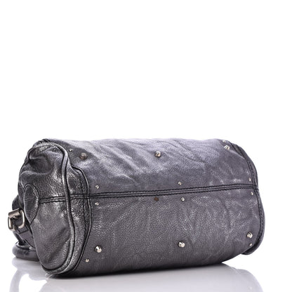 Chloe Metallic Calfskin Medium Paddington Satchel Grey 4 of 9