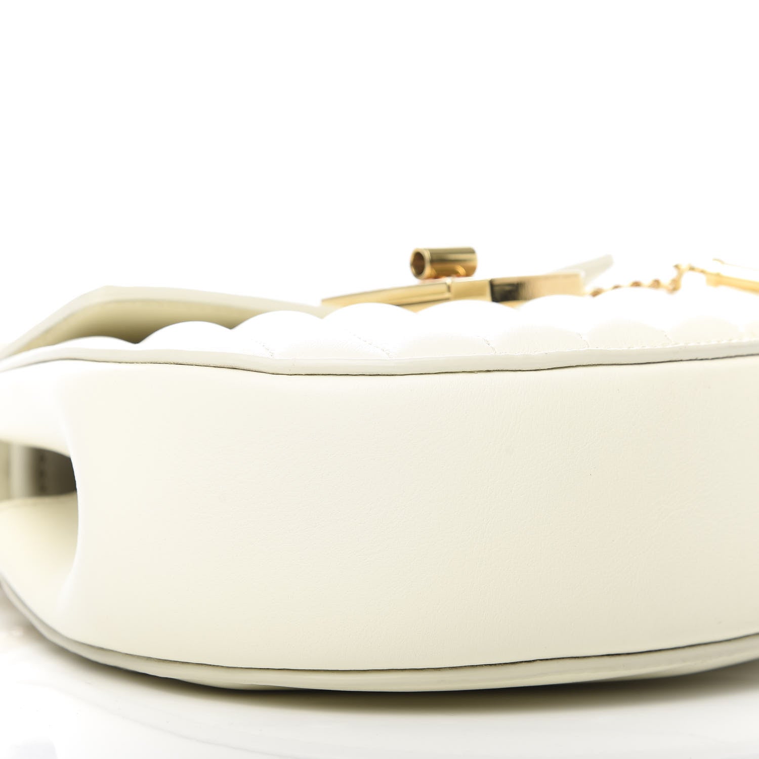 Chloe Calfskin Quilted Mini Drew Bijou Shoulder Bag Natural White 6 of 9