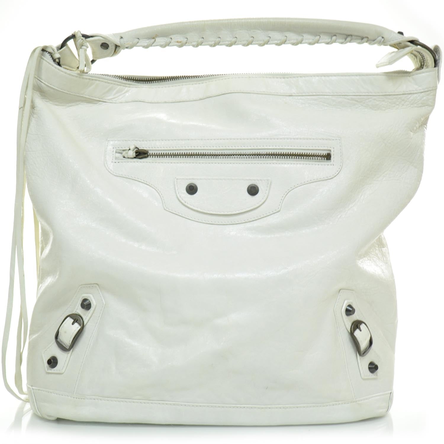 Balenciaga Chevre Day Hobo White 1 of 8