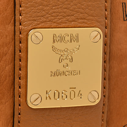 MCM Visetos Medium Liz Reversible Shopper Tote Cognac 10 of 17