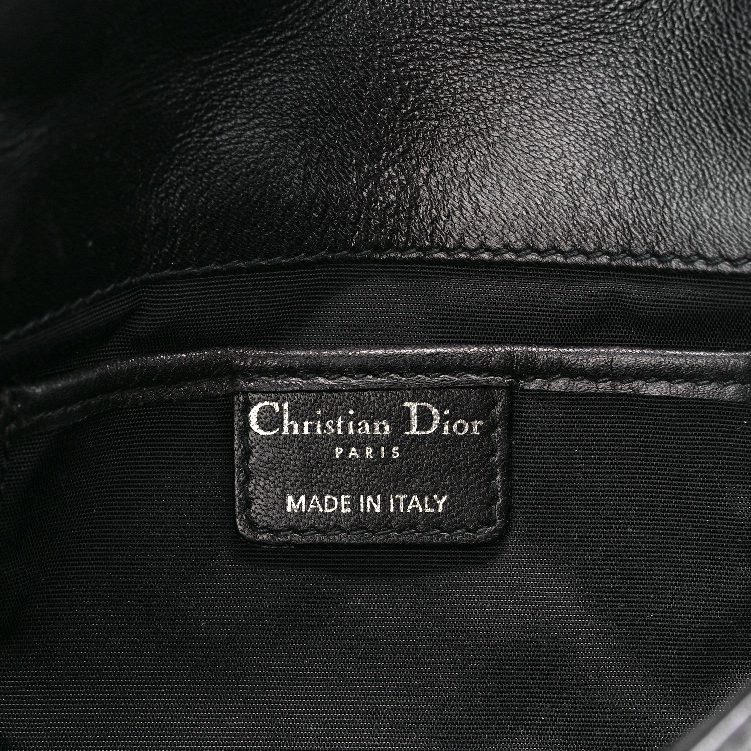 Christian Dior Lambskin Cannage Lady Dior Convertible Clutch Black 6 of 11