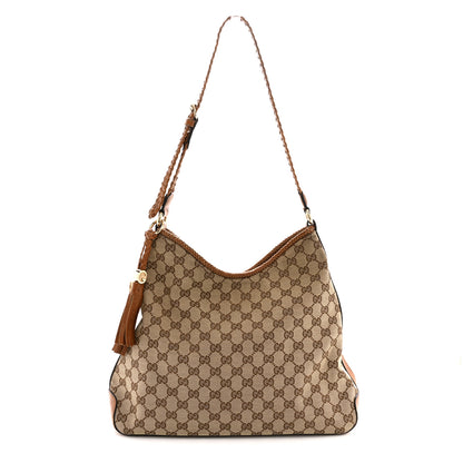 Gucci Monogram Medium Marrakech Hobo Camel 1 of 12
