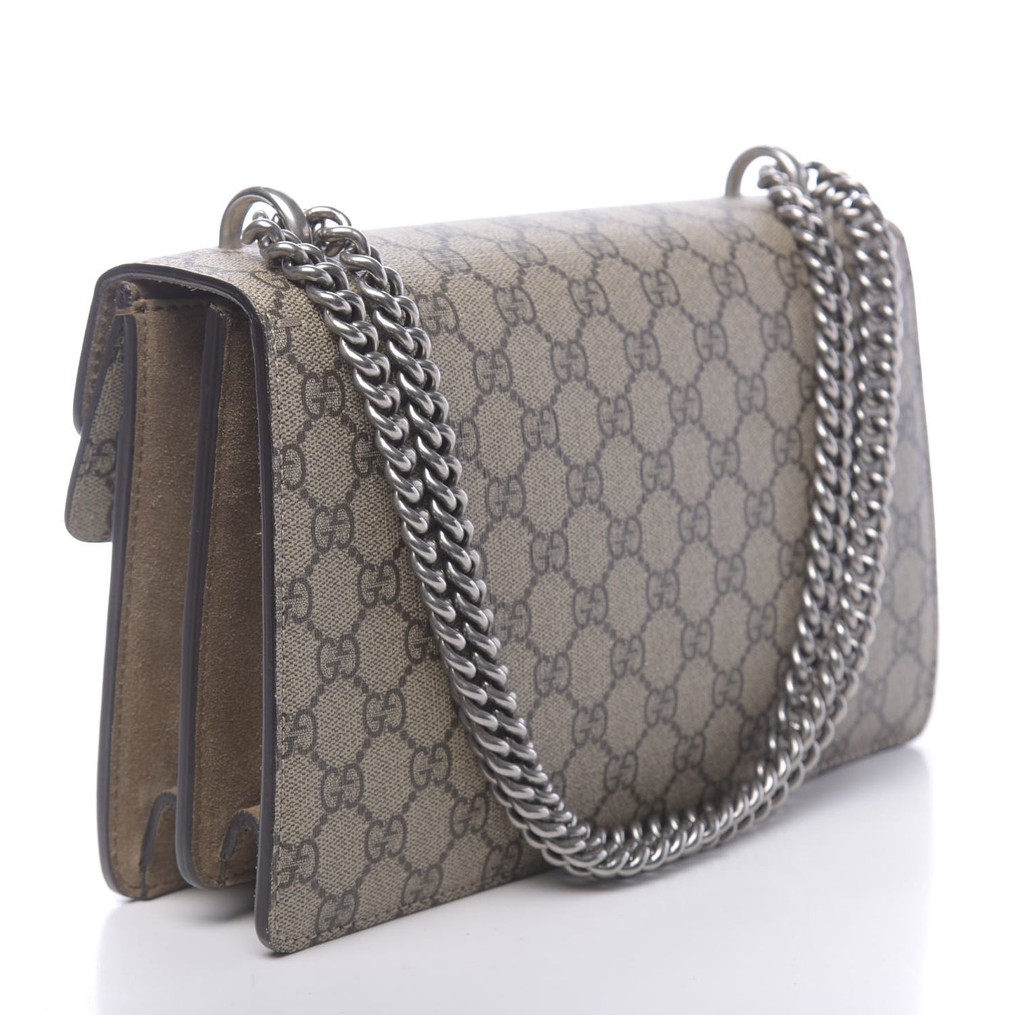 GG Supreme Monogram Small Dionysus Shoulder Bag Taupe