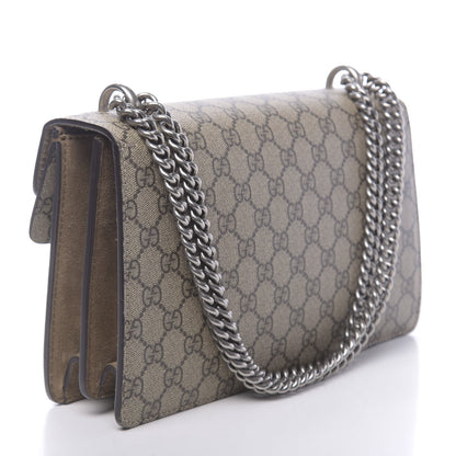 Gucci GG Supreme Monogram Small Dionysus Shoulder Bag Taupe 3 of 13