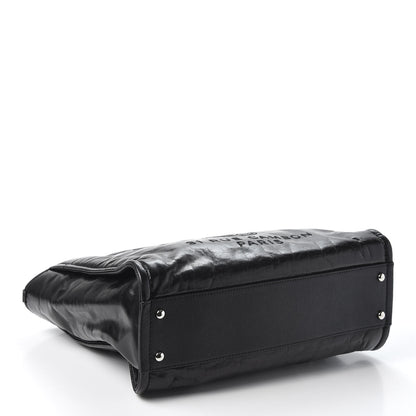 Chanel Glazed Calfskin Small Deauville Tote Black 3 of 9