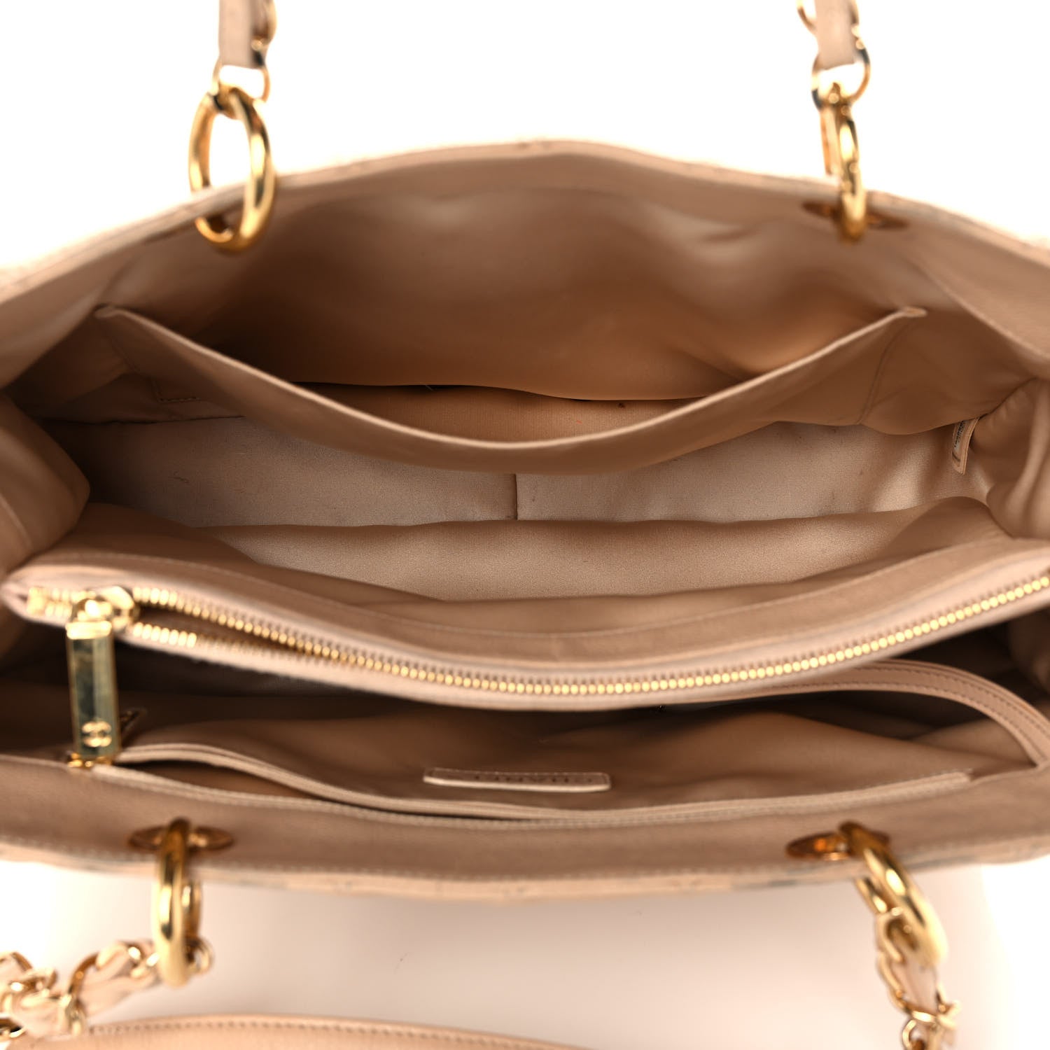Chanel Caviar Quilted Grand Shopping Tote GST Beige 5 of 13