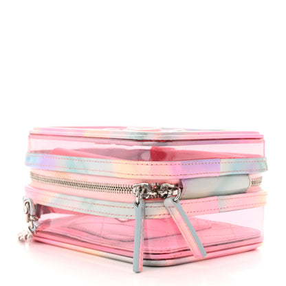Chanel PVC Patent Calfskin Patent Lambskin Vertical Vanity Case Pink 4 of 10