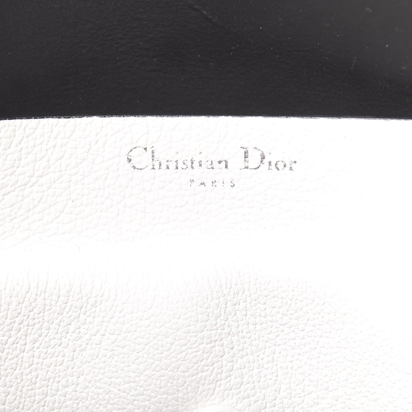 Calfskin Perforated Cannage Dioriva Tote White