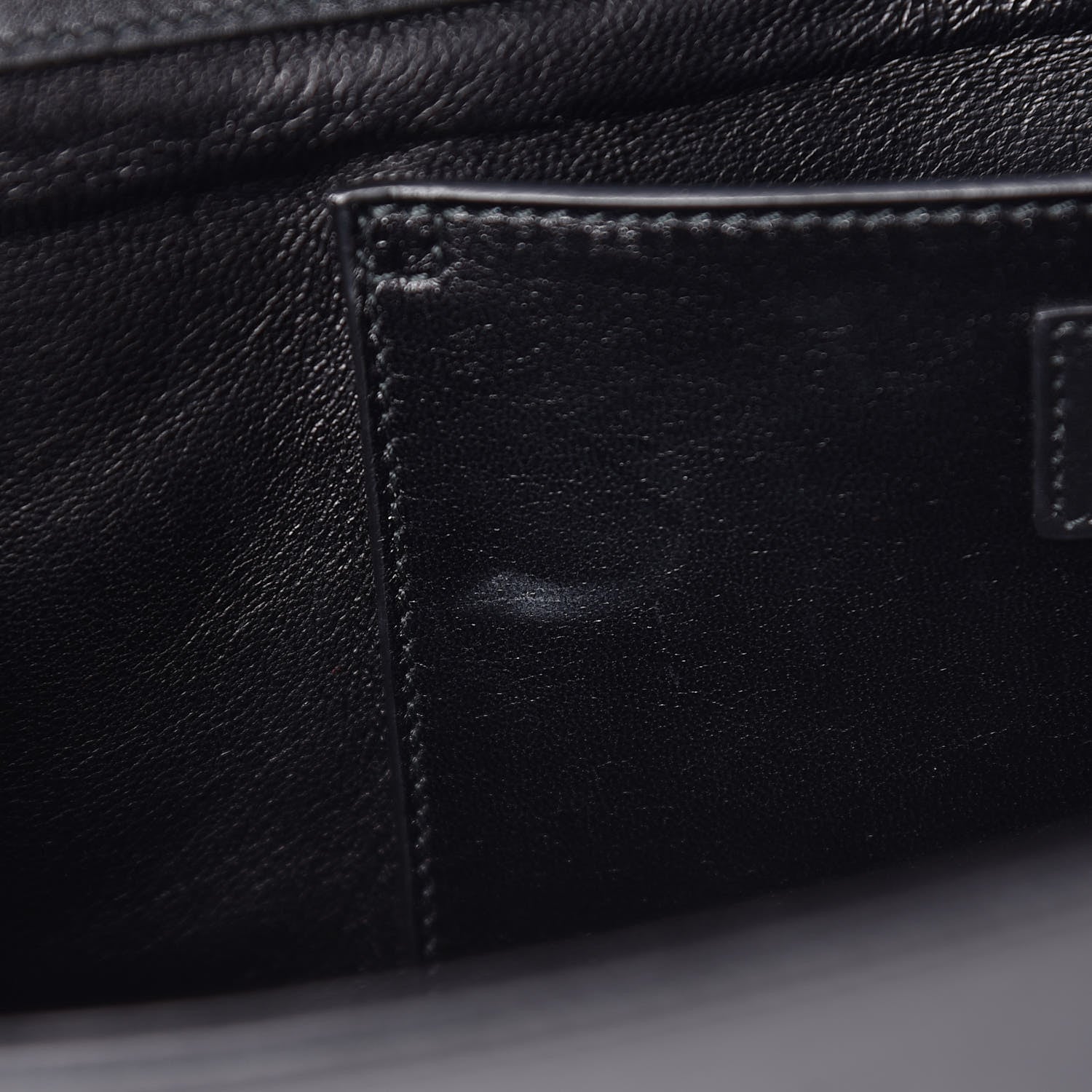 Saint Laurent Calfskin Diagonal Clutch Black 17 of 17
