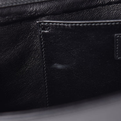 Saint Laurent Calfskin Diagonal Clutch Black 17 of 17