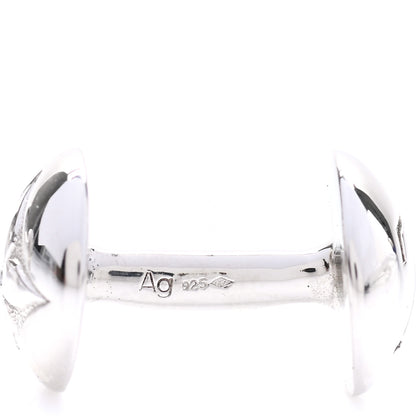 Louis Vuitton Sterling Silver Monogram Cufflinks 3 of 5