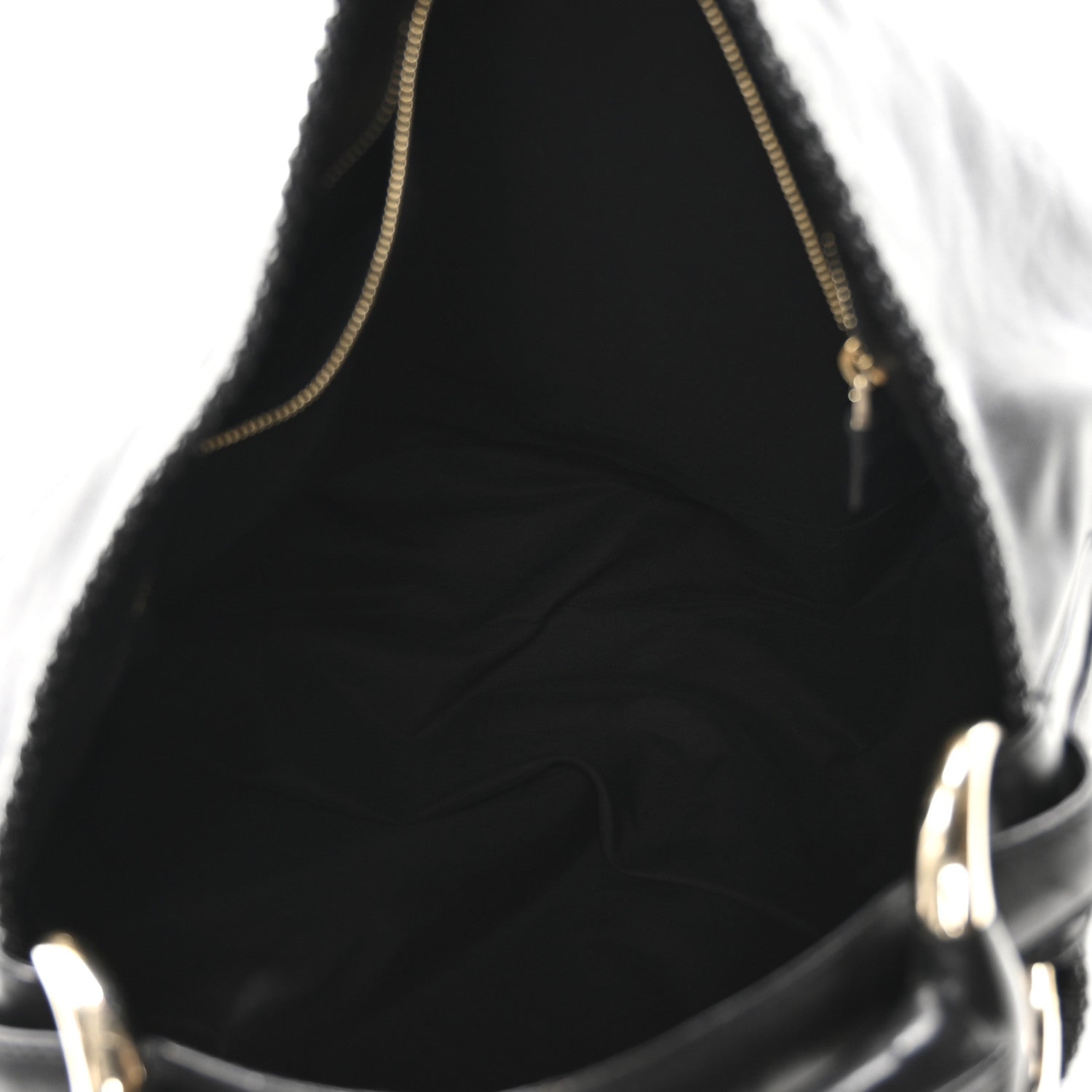 Gucci Calfskin Large Horsebit Chain Hobo Black 5 of 10