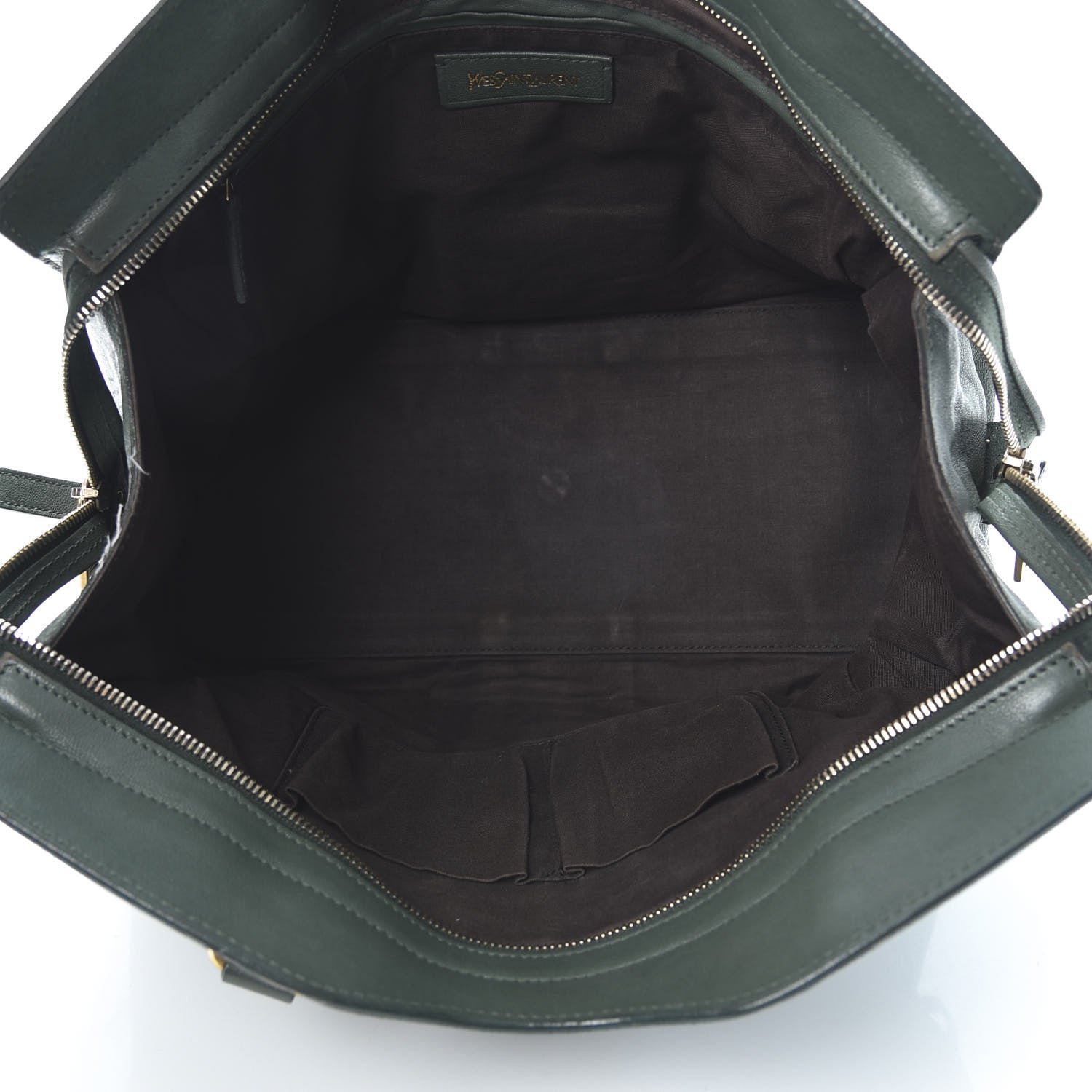 Saint Laurent Calfskin Medium Classic Y Cabas Thyme 5 of 20