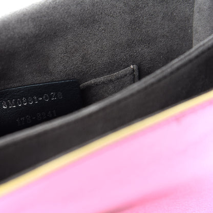 Fendi Vitello Catalan Mirror Scalloped Multi Studded Small Kan I Shoulder Bag Fuxia Chiaro 10 of 11