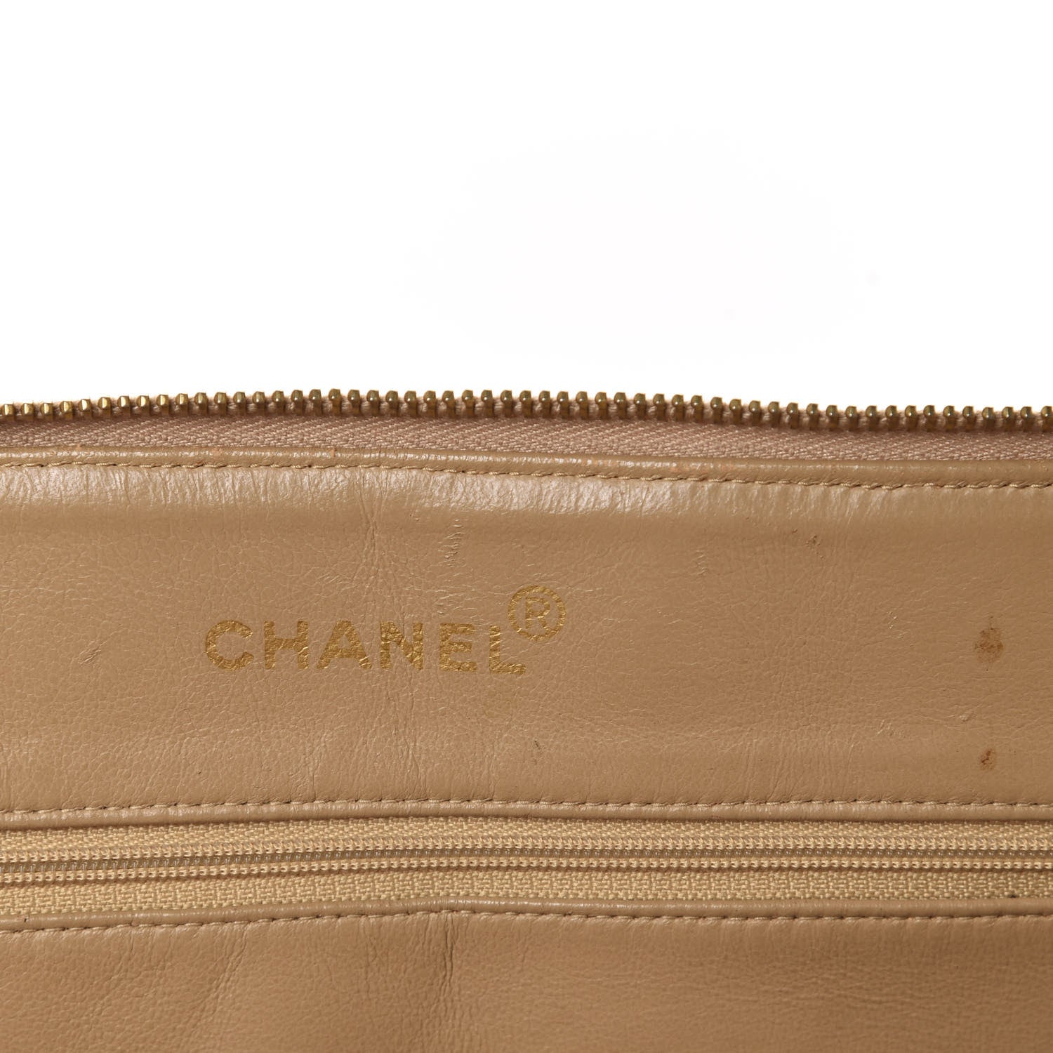 Chanel Caviar Quilted CC Tote Beige 8 of 12