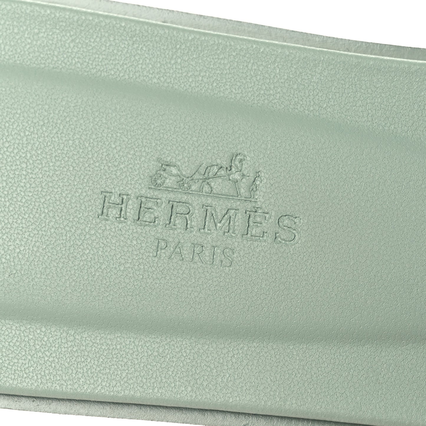 Calfskin Oran Sandals 40 Vert D'eau