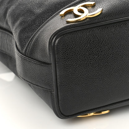 Chanel Caviar CC Drawstring Shoulder Bag Black 8 of 9
