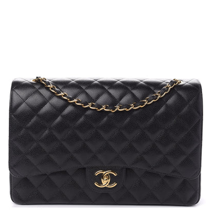 Chanel Caviar Quilted Maxi Double Flap Black 1 of 11