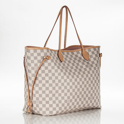 Louis Vuitton Damier Azur Neo Neverfull GM Rose Ballerine 4 of 9