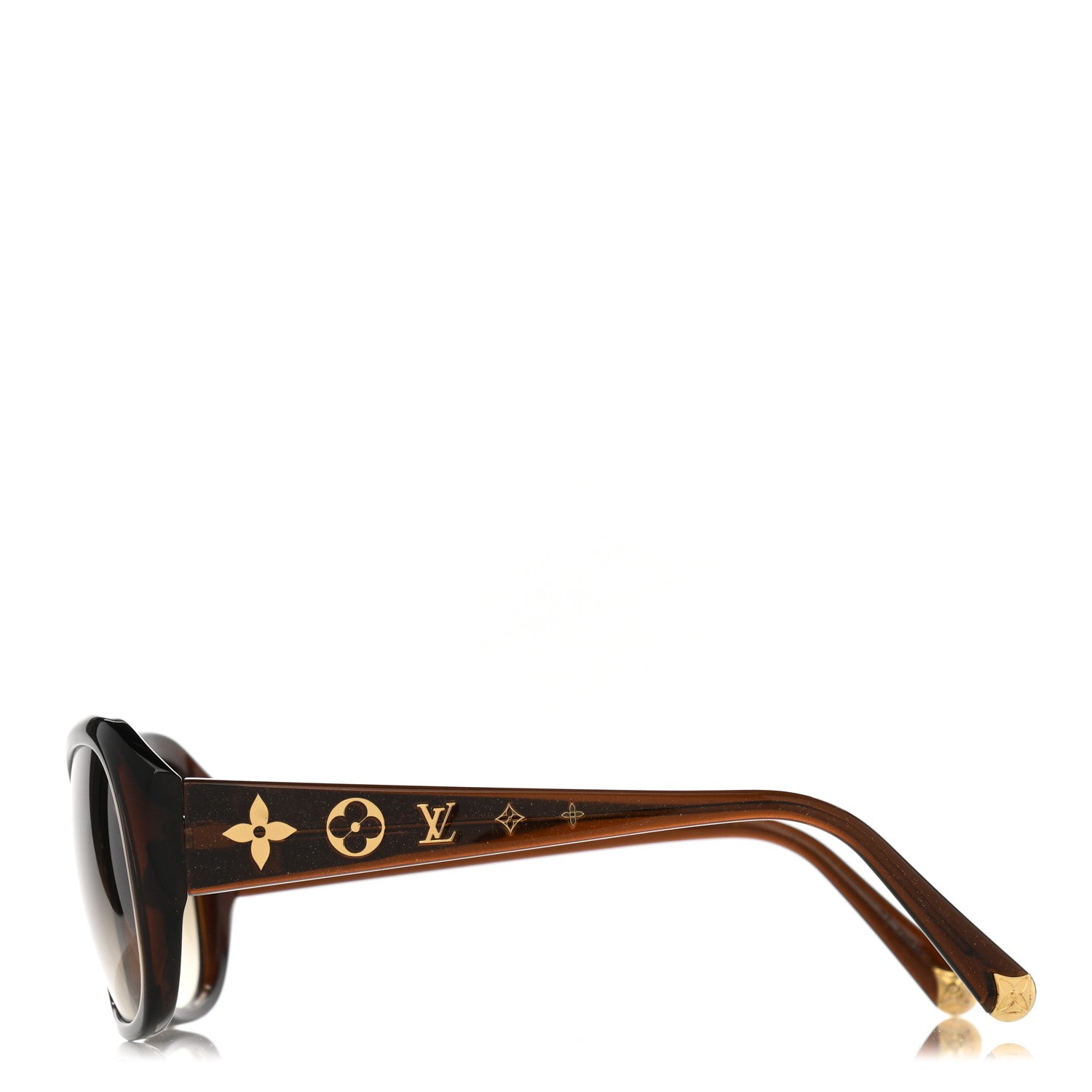 Louis Vuitton Acetate Obsession GM Sunglasses Z0459W Brown Glitter 3 of 8