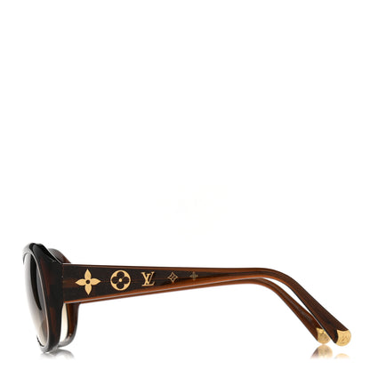 Louis Vuitton Acetate Obsession GM Sunglasses Z0459W Brown Glitter 3 of 8