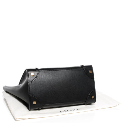 Celine Smooth Calfskin Mini Luggage Black 4 of 8
