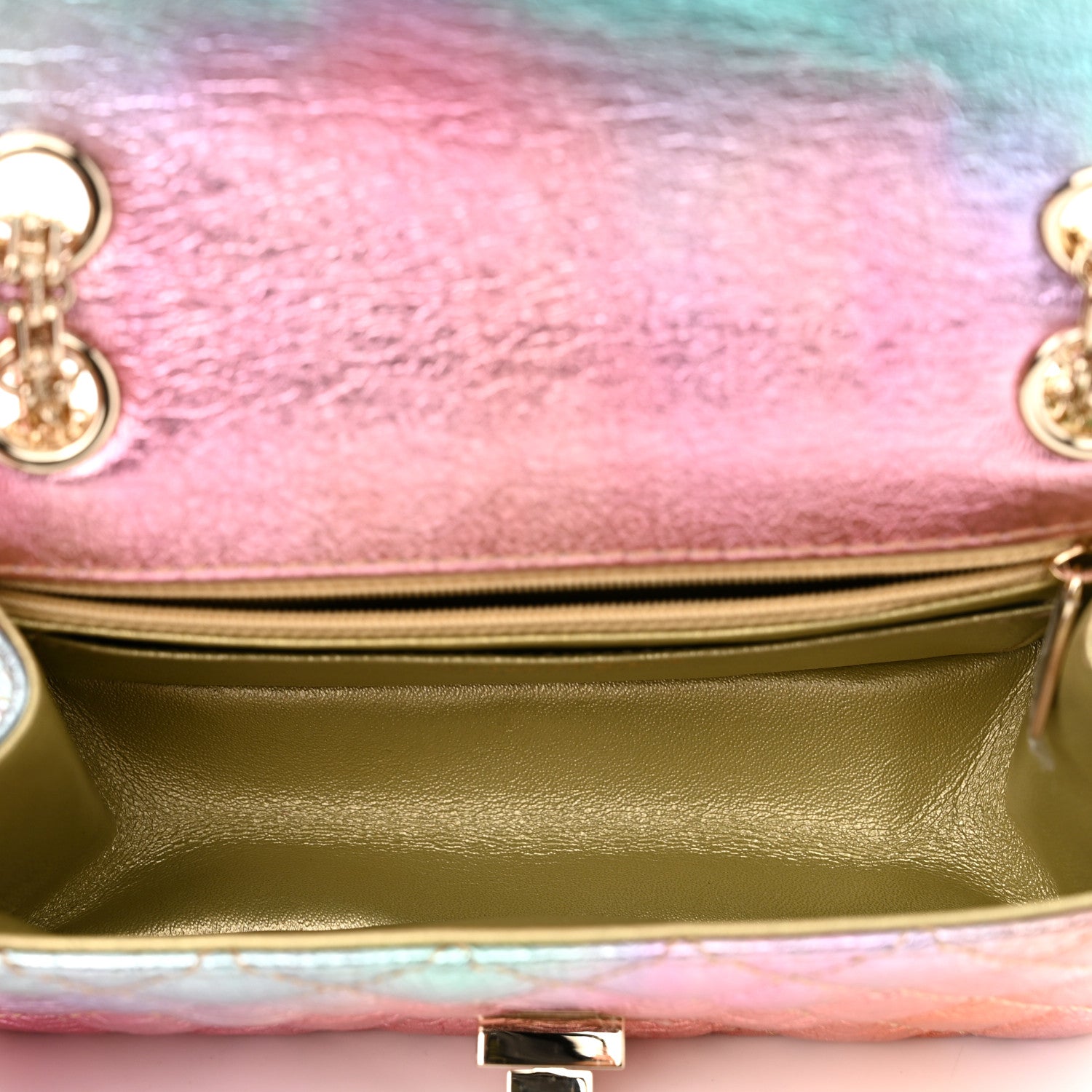 Chanel Metallic Goatskin Quilted Mini 2.55 Reissue Flap Multicolor 5 of 11