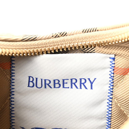 Burberry Nylon Check Horseshoe Crossbody Bag Sand Beige 6 of 9