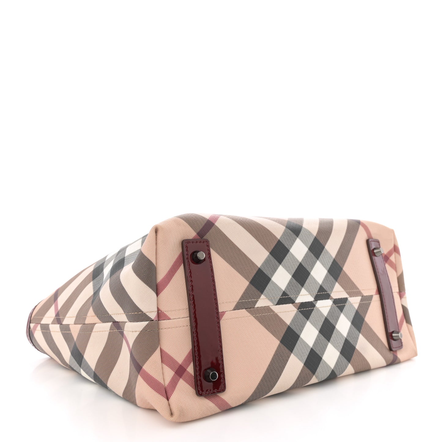 Nova Check Small Nickie Tote Raspberry