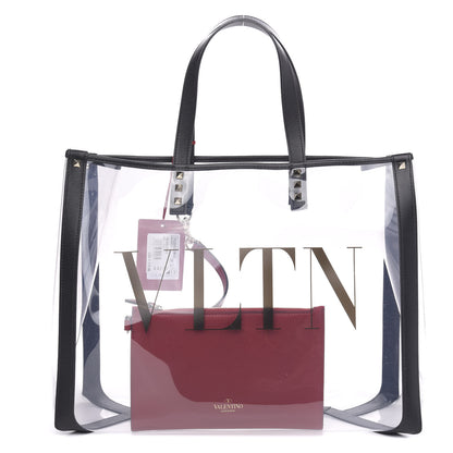 Valentino Garavani Plexy VLTN Small Shopping Bag Transparent 3 of 9