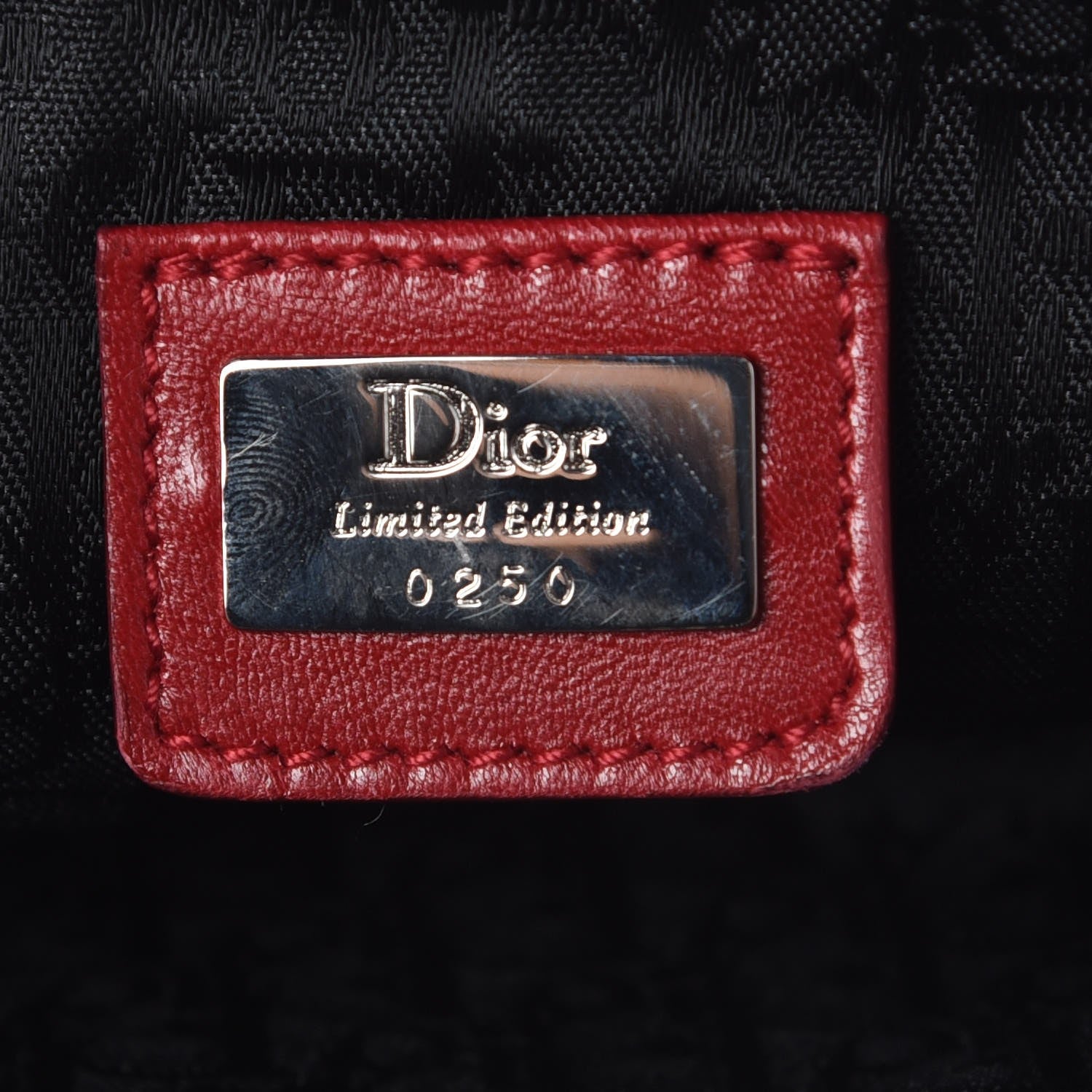 Christian Dior Canvas Le Victim Mini Saddle Pochette Red 6 of 8