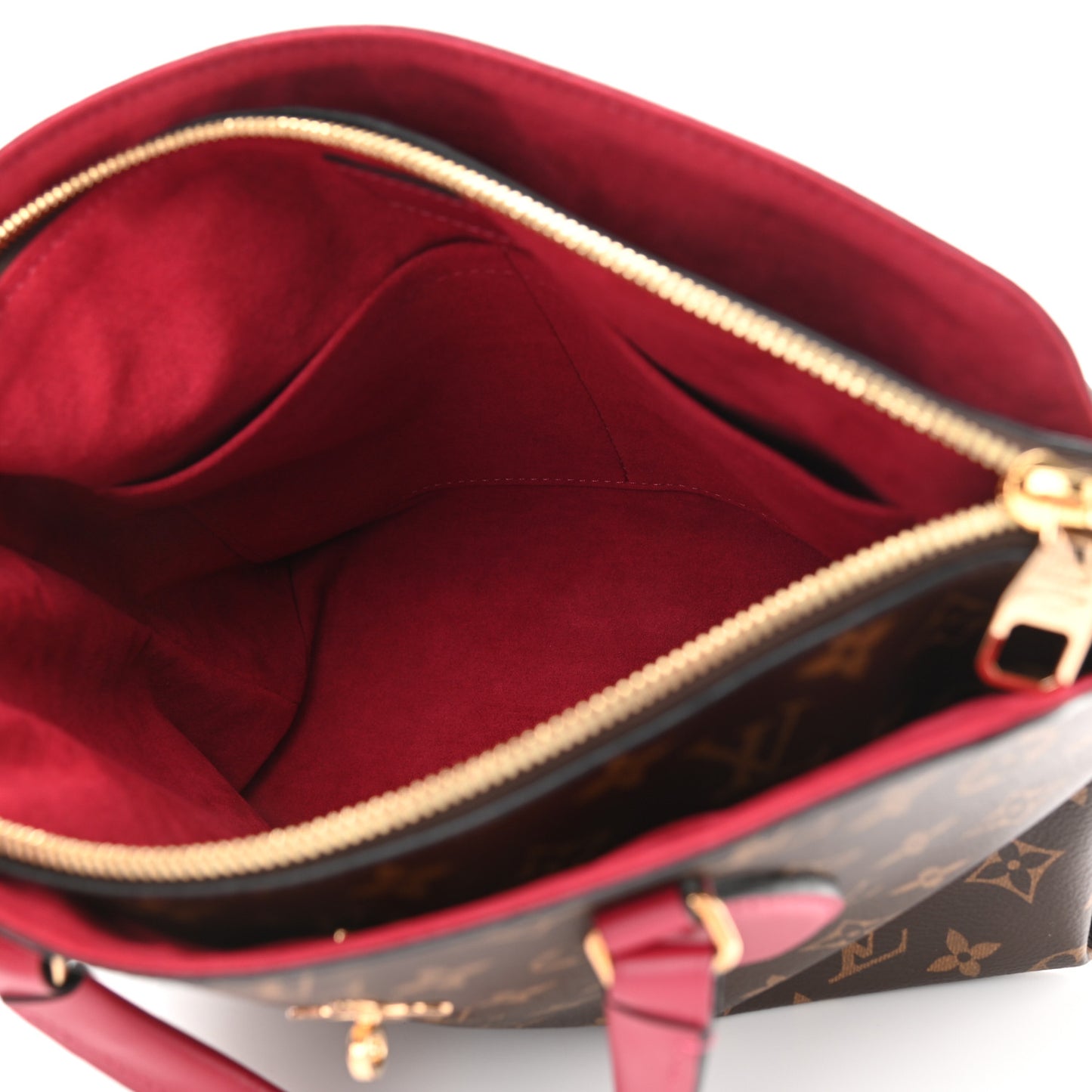 Monogram Flower Zipped Tote PM Lie de Vin