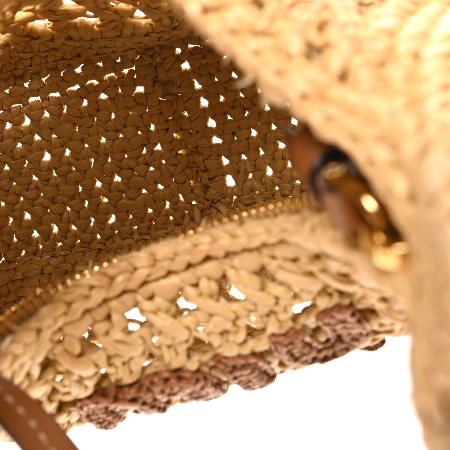 Miu Miu Fabric Crochet Wander Hobo Beige Khaki 5 of 8