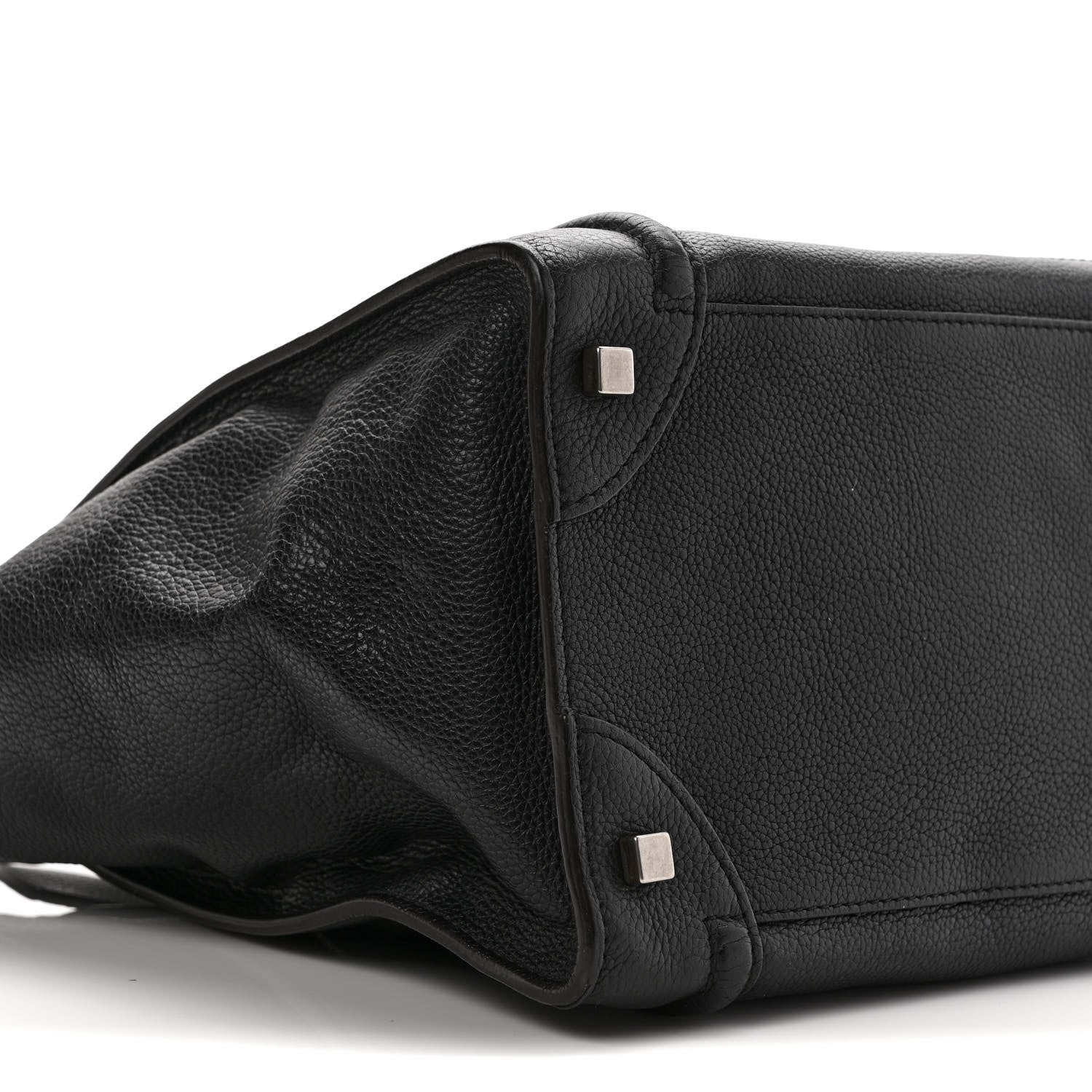 Celine Drummed Calfskin Mini Luggage Black 9 of 12