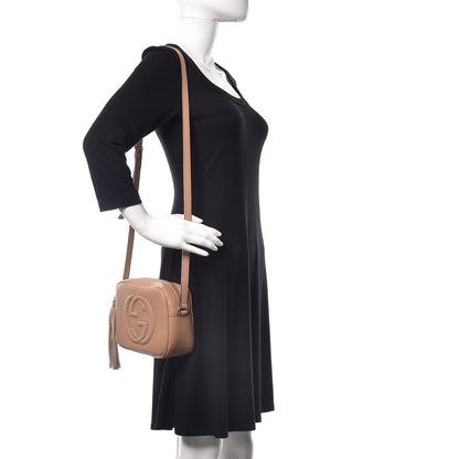 Gucci Pebbled Calfskin Small Soho Disco Bag Camelia 2 of 9