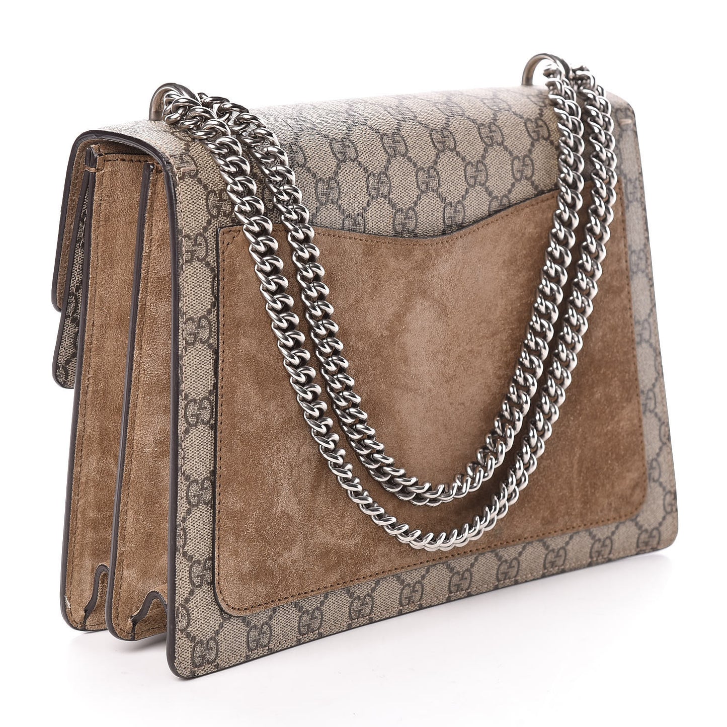 GG Supreme Monogram Medium Dionysus Shoulder Bag Taupe