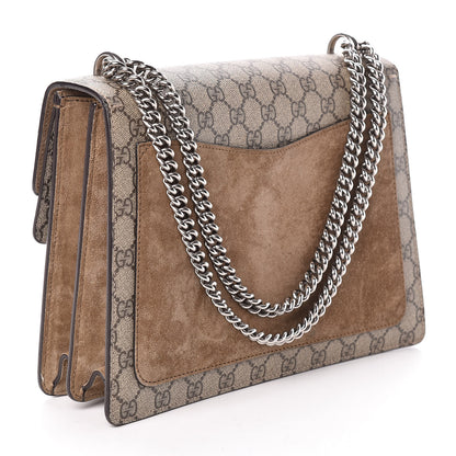 Gucci GG Supreme Monogram Medium Dionysus Shoulder Bag Taupe 3 of 10