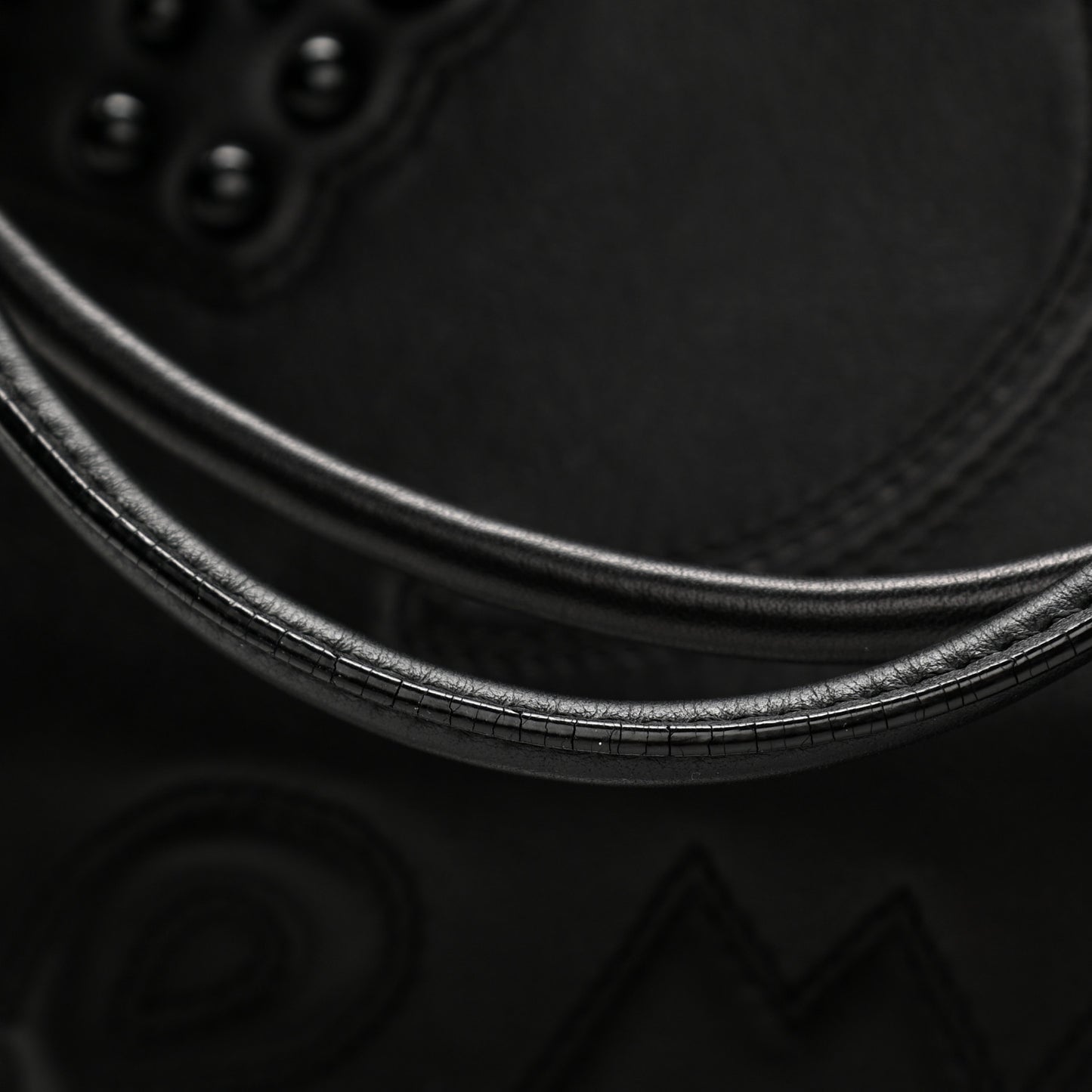 Nappa Chain Logo Shopper Tote Black
