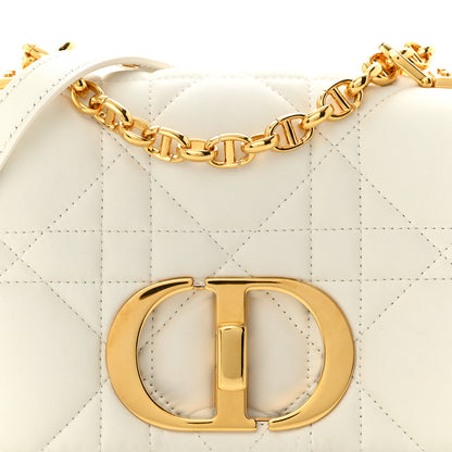 Christian Dior Calfskin Macrocannage Mini Caro Bag White 8 of 13