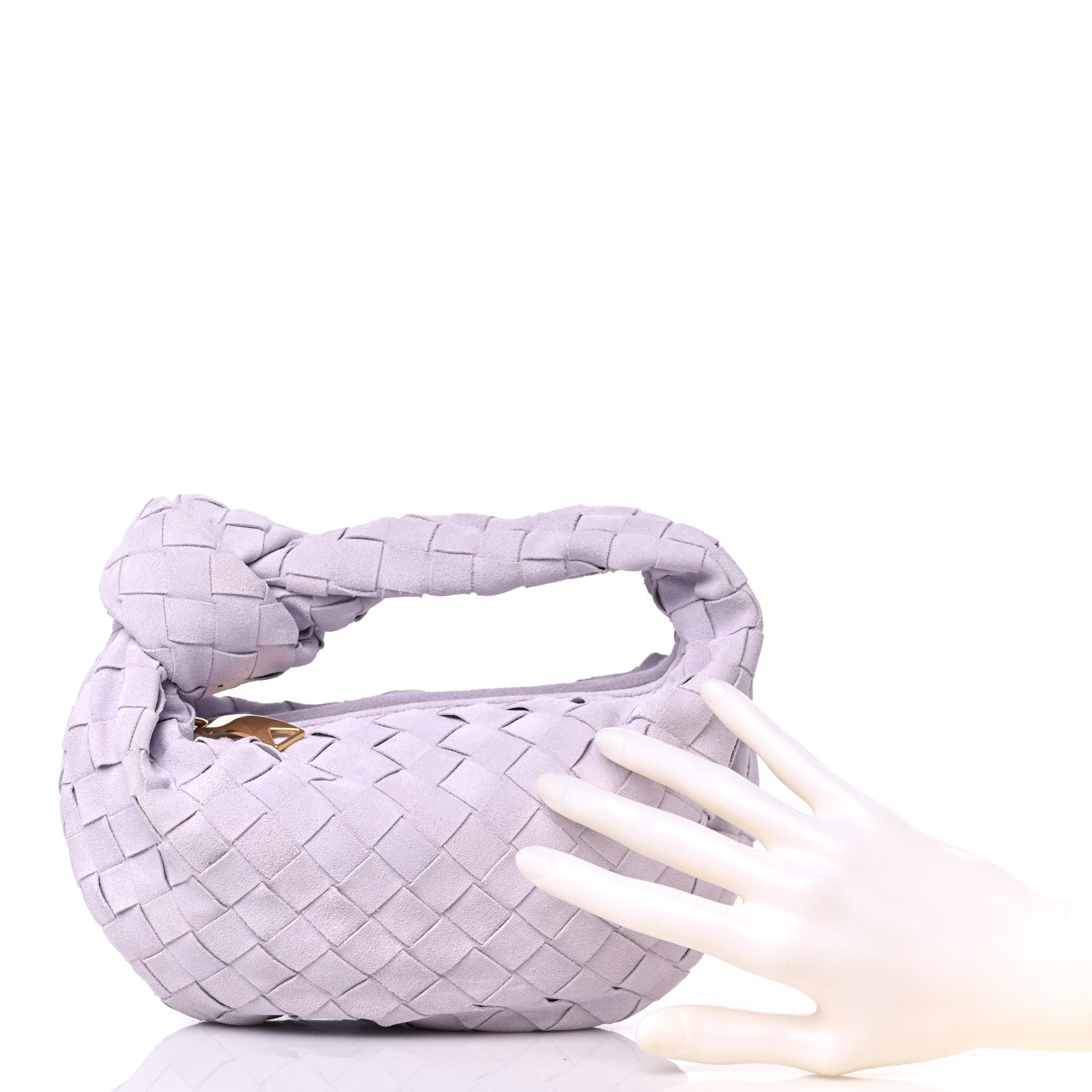 Bottega Veneta Suede Intrecciato Mini Jodie Mirth Washed 2 of 8