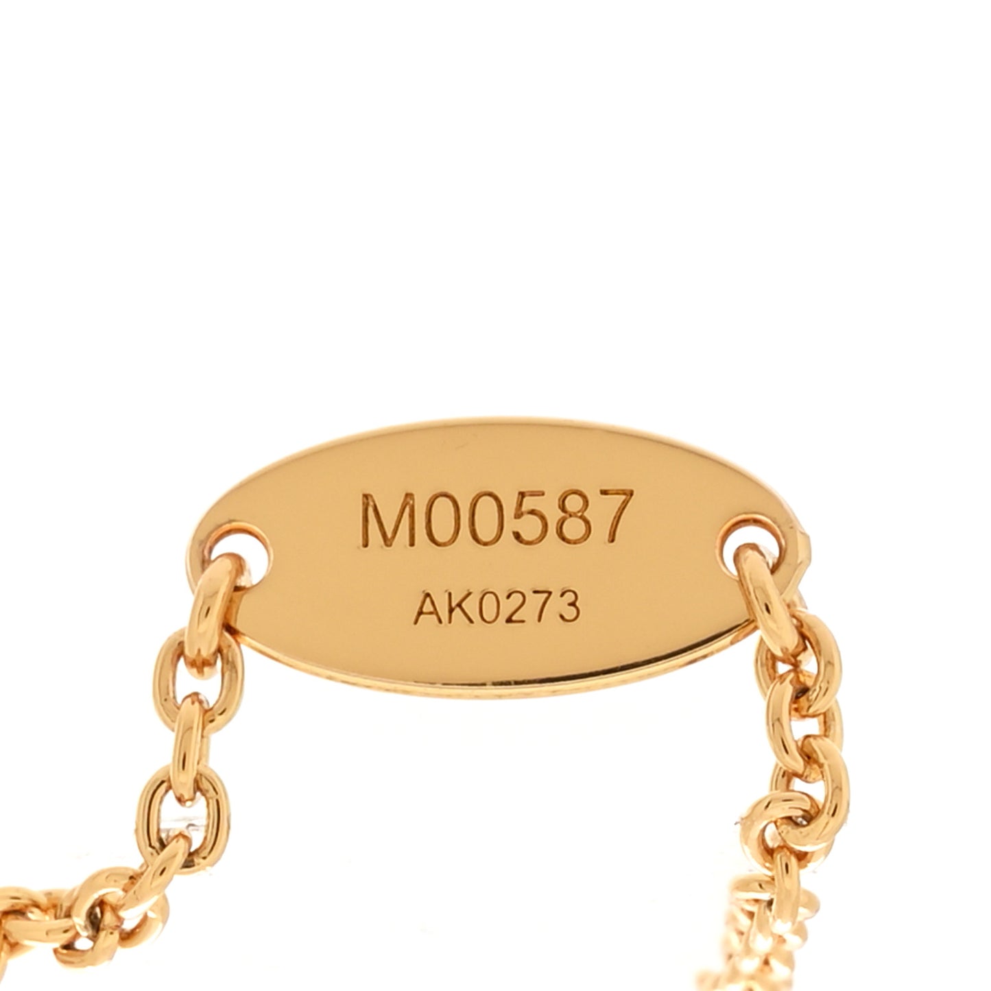 Metal Crystal LV Iconic Bracelet Gold